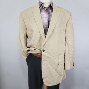 Corporate Image Tom James Men's‎ Sport Coat Blazer Sugreon Linen 52R SLIM FIT